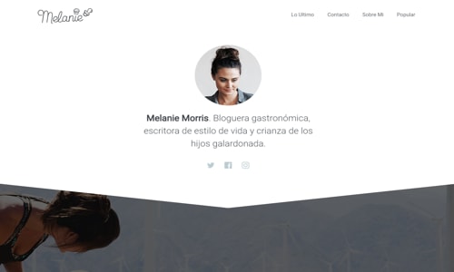 Blog Personal Diseño personalizado