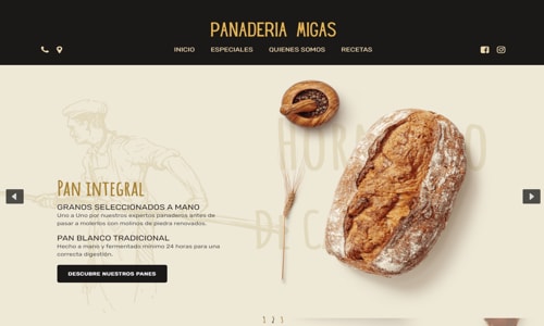 Diseño web Panaderia